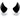 MagNeatOhz: Small Black Devil Horns for Helmet