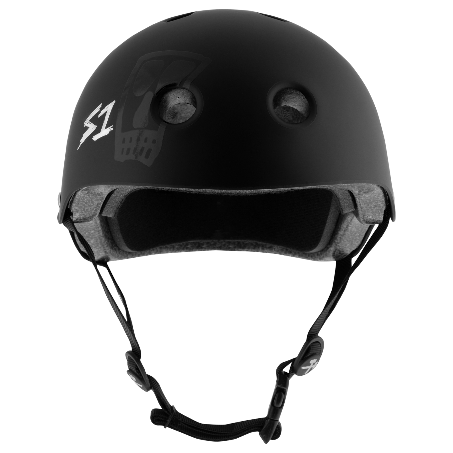 bike helmet ratz S1 Lifer Helmet - Lance Mountain Black Matte Vato Skull