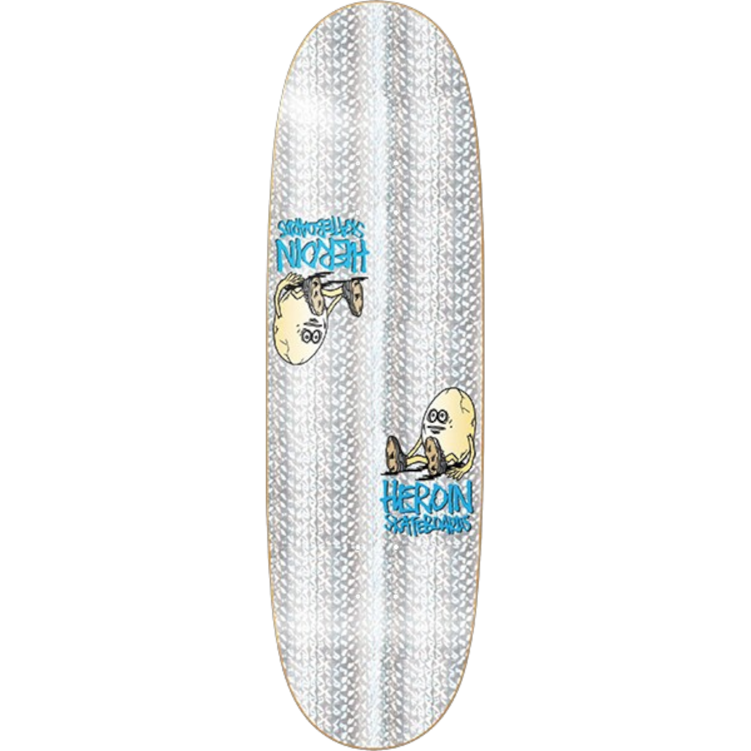 Heroin Skateboards - 9.25 Symmetrical Holo Egg Skateboard Deck Heroin Skateboards - 9.25 Symmetrical Holo Egg Skateboard Deck