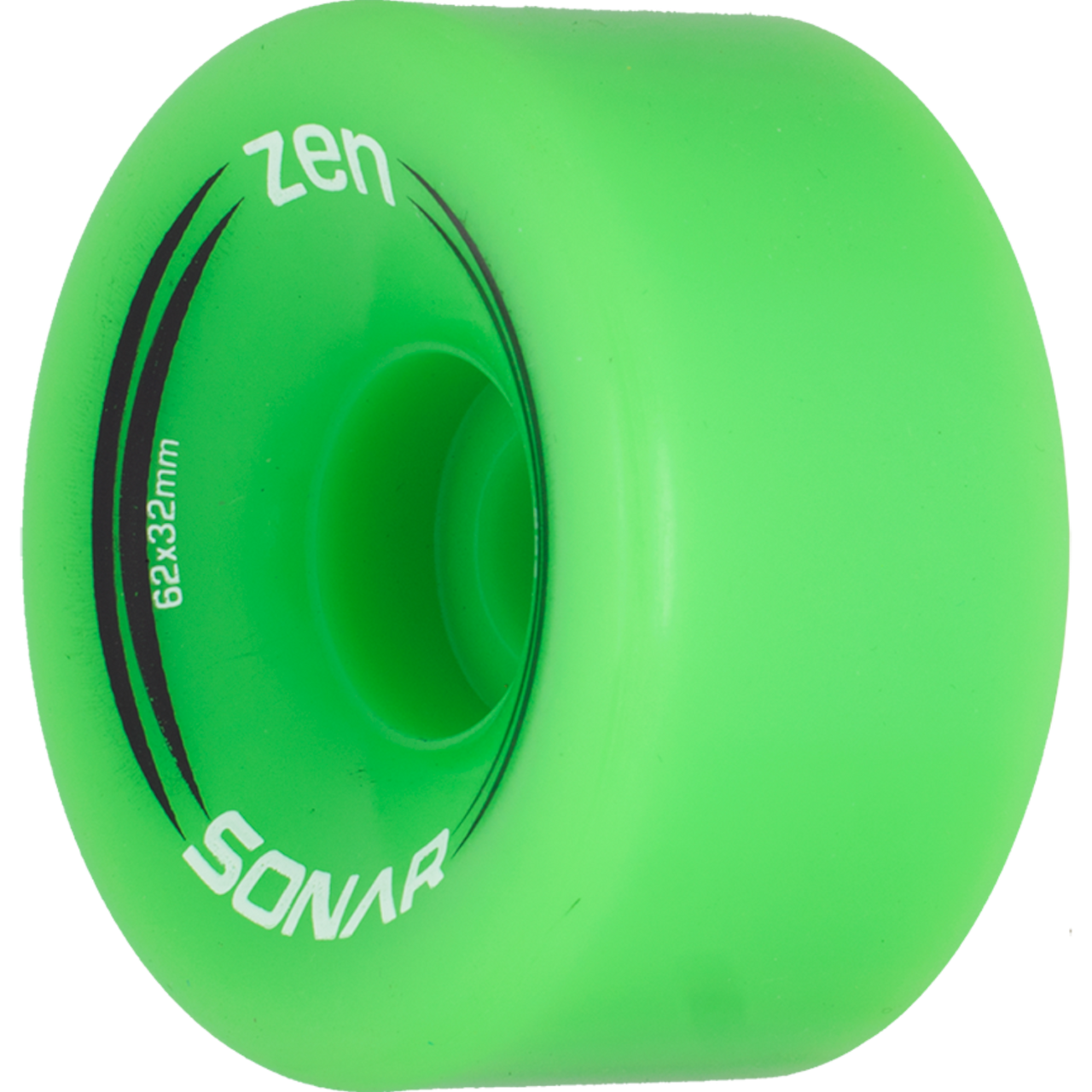 Sonar - Green Zen Outdoor Roller Skate Wheels ( 4 pack ) – Skate Ratz