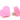 Grindstone - Heartstopper Toe Stops 5/8 stem ( sold in pairs ) - BB Pink