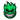 Spitfire - Green Fireball Big Head Sticker - 6.5"