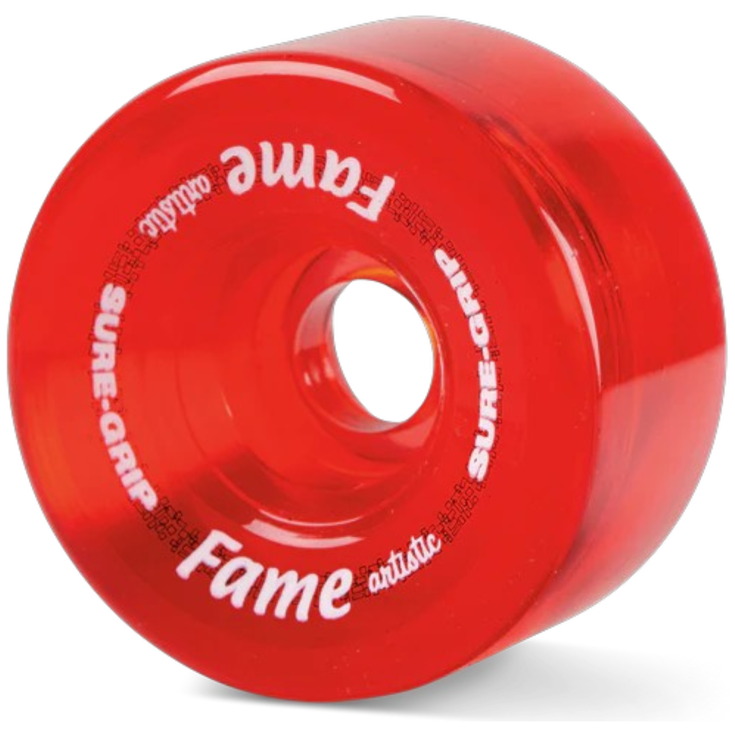 Sure Grip - Clear Red Fame Artistic Wheels - 4 Pack – Skate Ratz