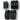 Smith Scabs Safety Gear - Black  YOUTH 3 PACK