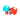 Moxi Skates - Red/Teal Mini Mushroom Toe Stop - Sold In Pairs