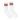 Socco skate socks - Classic White with Yellow and Purple stripes