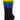 Pride Socks - Glow - Rainbow Black Tube Socks