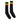 Socco skate socks - Classic Black with Red/Green/Yellow stripes