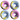 Underground - Pink and Blue 101A Tony Karr All Terrain 53mm Skateboard Wheels (4 Pack)