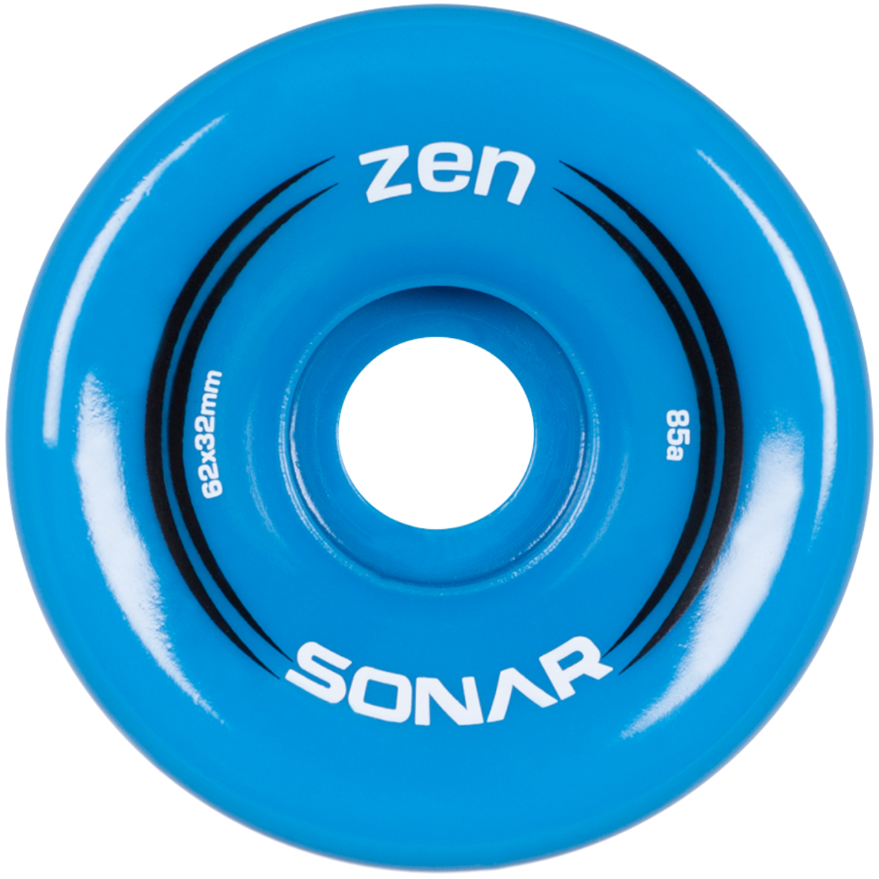 Sonar - Blue Zen Outdoor Roller Skate Wheels ( 4 pack ) – Skate Ratz