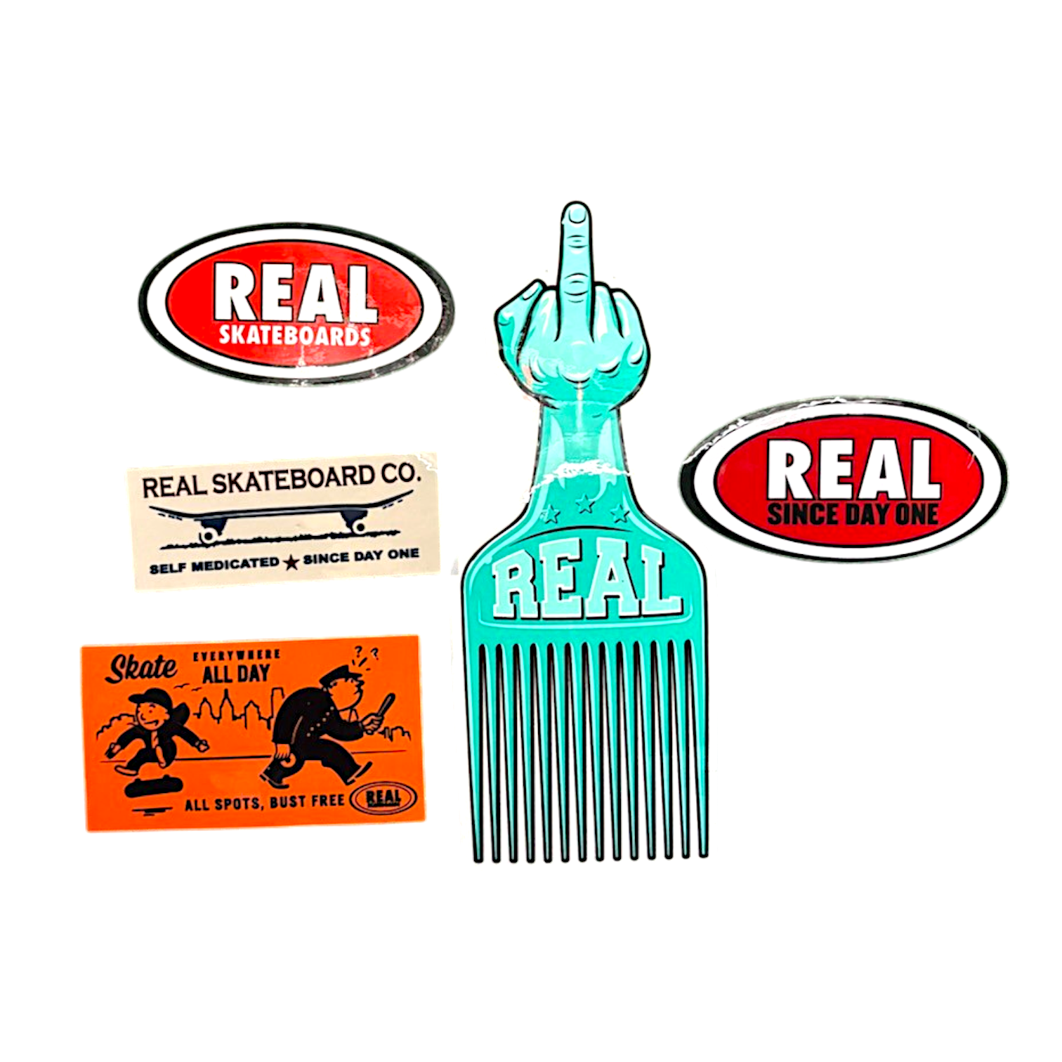 Real - Sticker Pack (5 pack) – Skate Ratz