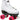 Sure Grip - White Fame Roller Skate with black Aerobic outdoor wheels skate package