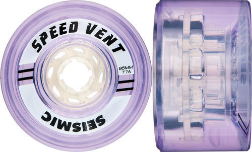 Vented Rims Seismic crystal clear purple 85mm 77a Speed Vent Wheels ( set of 4 ...