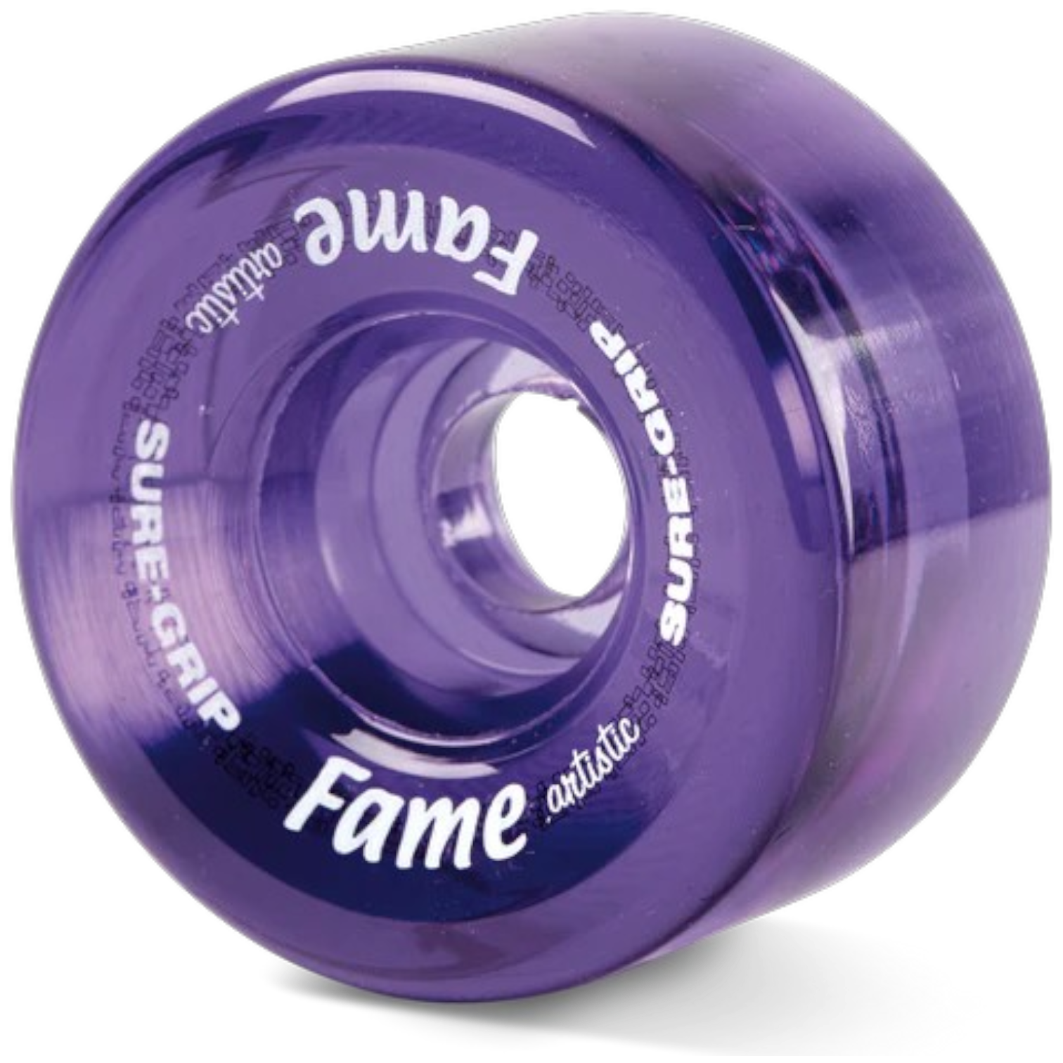 Sure Grip - Clear Purple Fame Artistic Wheels (4 Pack) – Skate Ratz