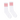 Socco skate socks - Pink Striped Socks | White