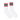 Socco skate socks - Classic White with Red and Black stripes