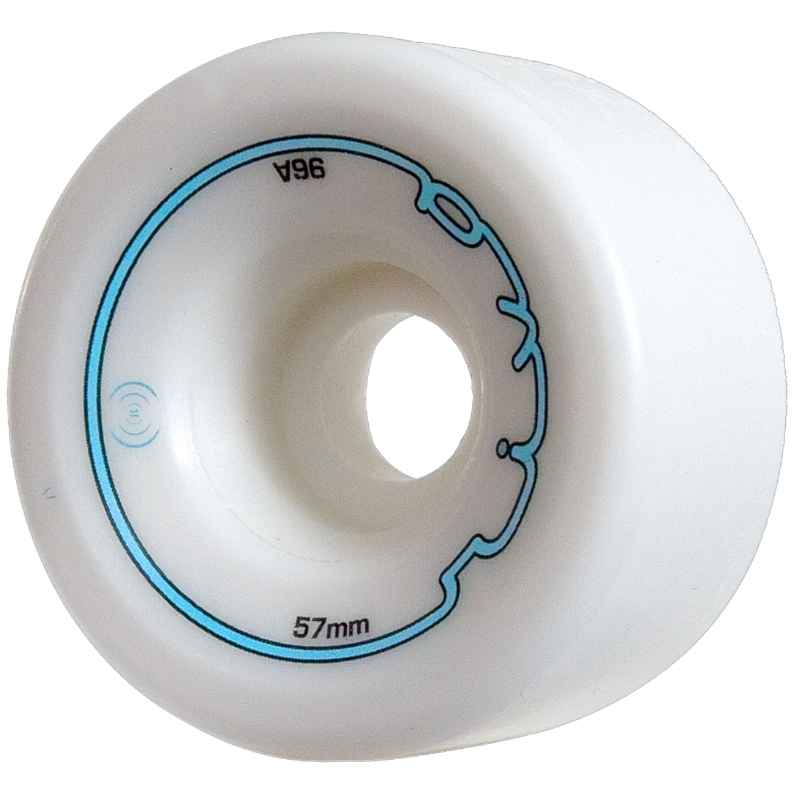 Sonar Wheels - White 57mm 96A Riva Rink Wheel (4 pack) – Skate Ratz