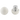 Roll Line - White (Metric Thread) Mini Stopper/Jam Plug - Sold In Pairs