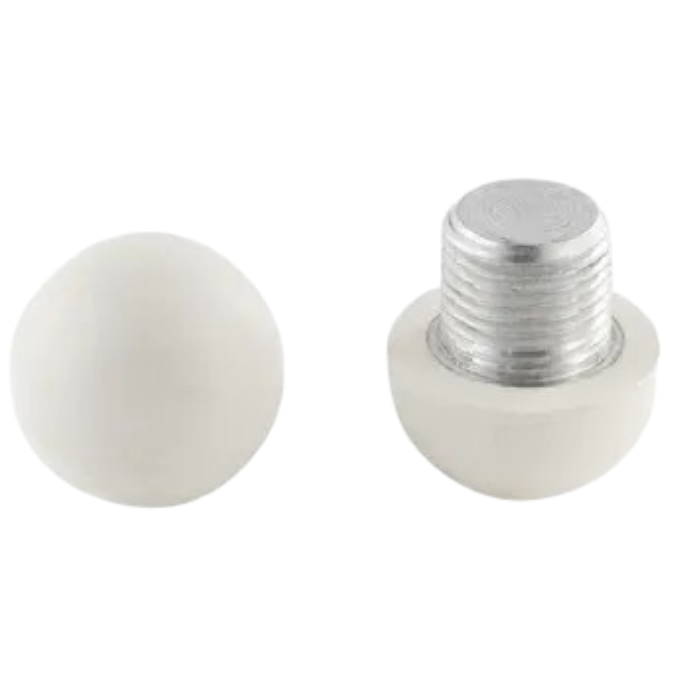 Roll Line - White Mini Stopper (Metric Thread) Jam Plug - Sold In Pair ...