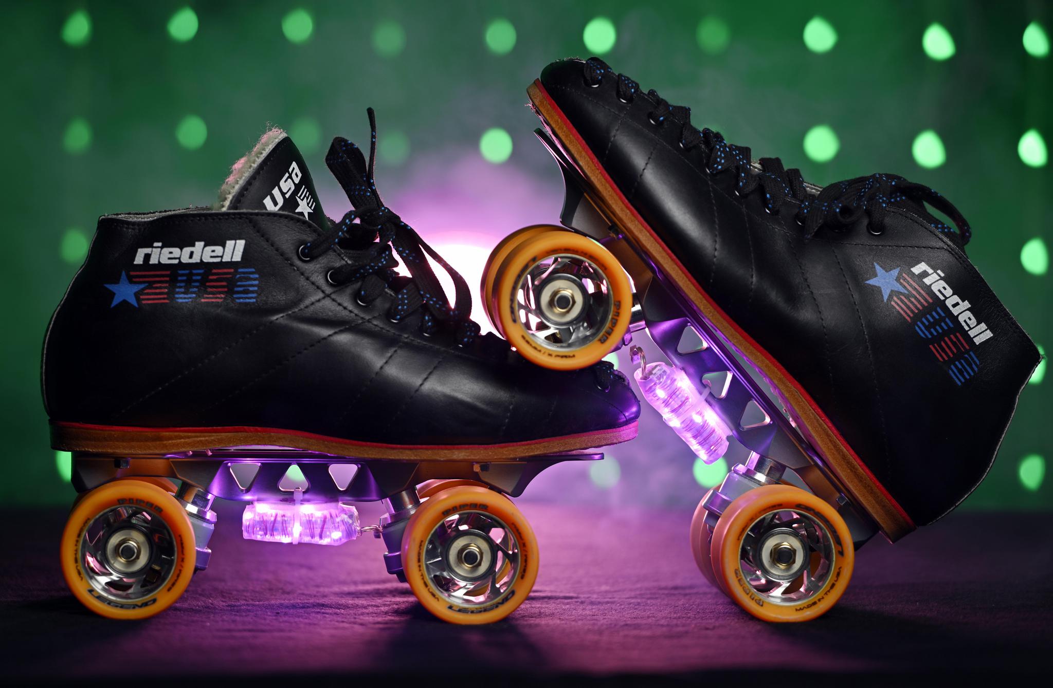 D-Vine Led's - 7 Solid Colors - Roller Skate Lights Rechargeable Led L ...