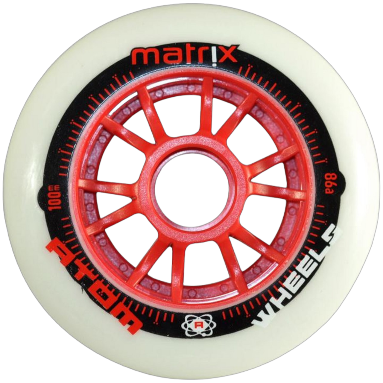 Atom Wheels - Matrix 125mm Red Inline Wheels – Skate Ratz