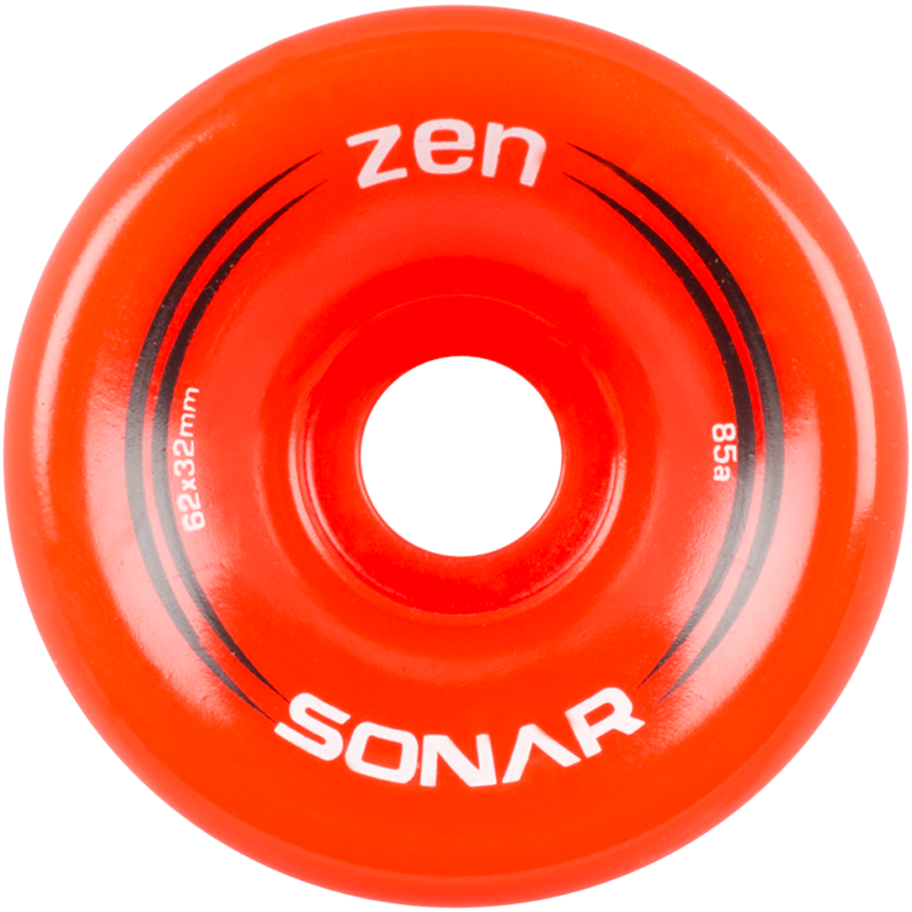 Sonar - Red Zen Outdoor Roller Skate Wheels ( 4 pack ) – Skate Ratz