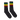 Socco - Red/Green/Yellow Striped Socks | Black