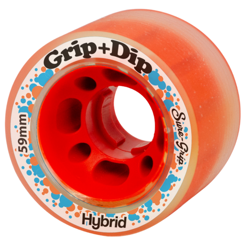 Sure Grip - Grip and Dip Orange 59mm 84a Hybrid Wheels ( 4 pack ...