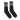 Socco - Grey Striped Socks | Black