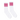 Socco -  Fuchsia Striped Socks | White